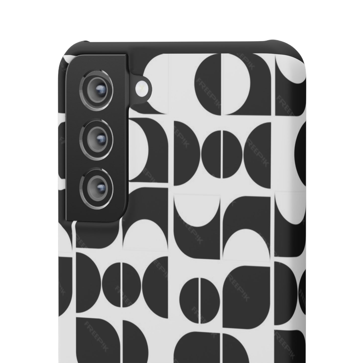 Black And White Pattern Pattern Snap Cases