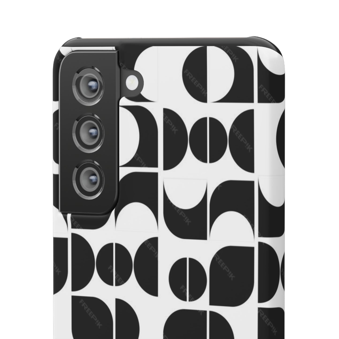 Black And White Pattern Pattern Snap Cases