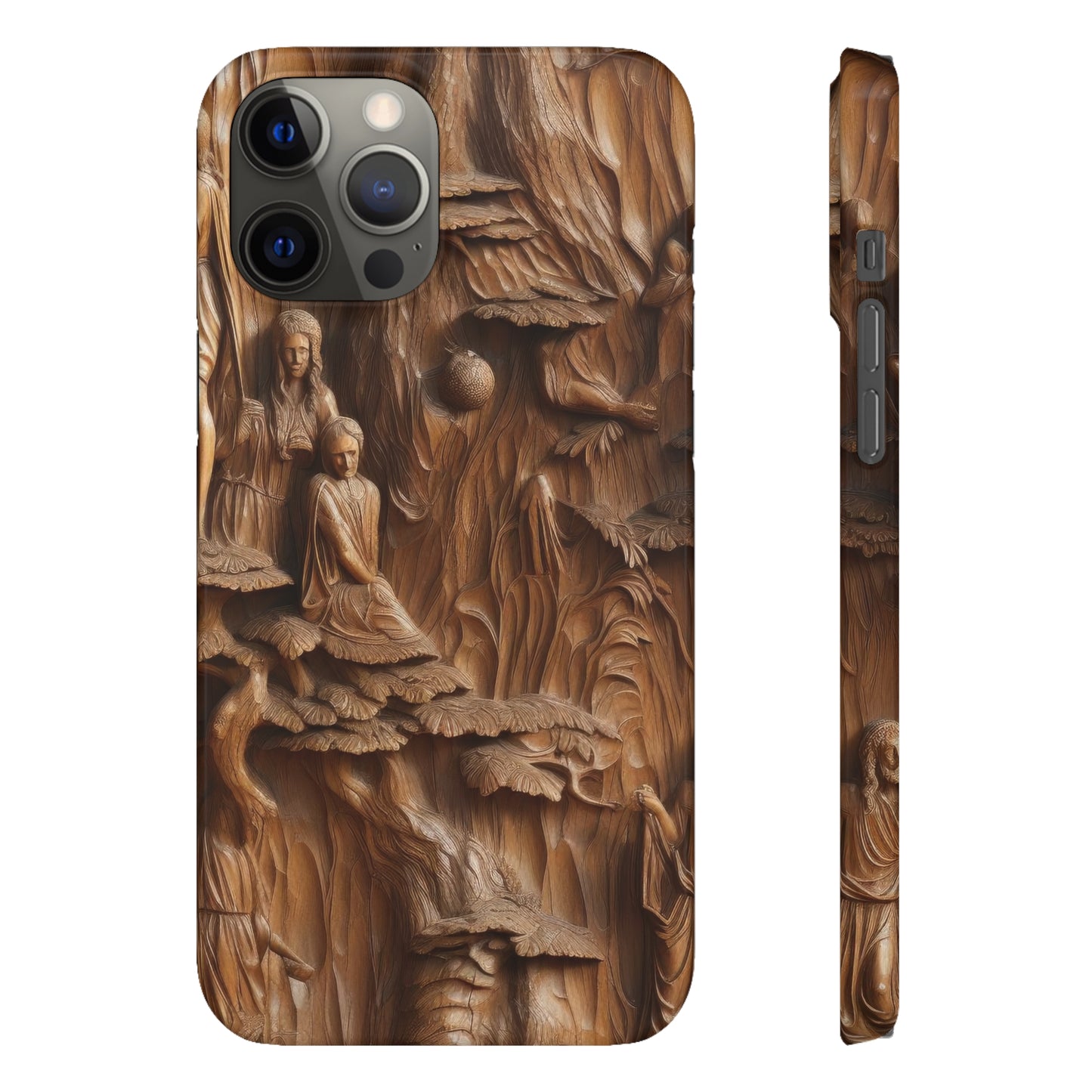 Biblical , Spiritual Carved Wood Phone cover Snap Cases .