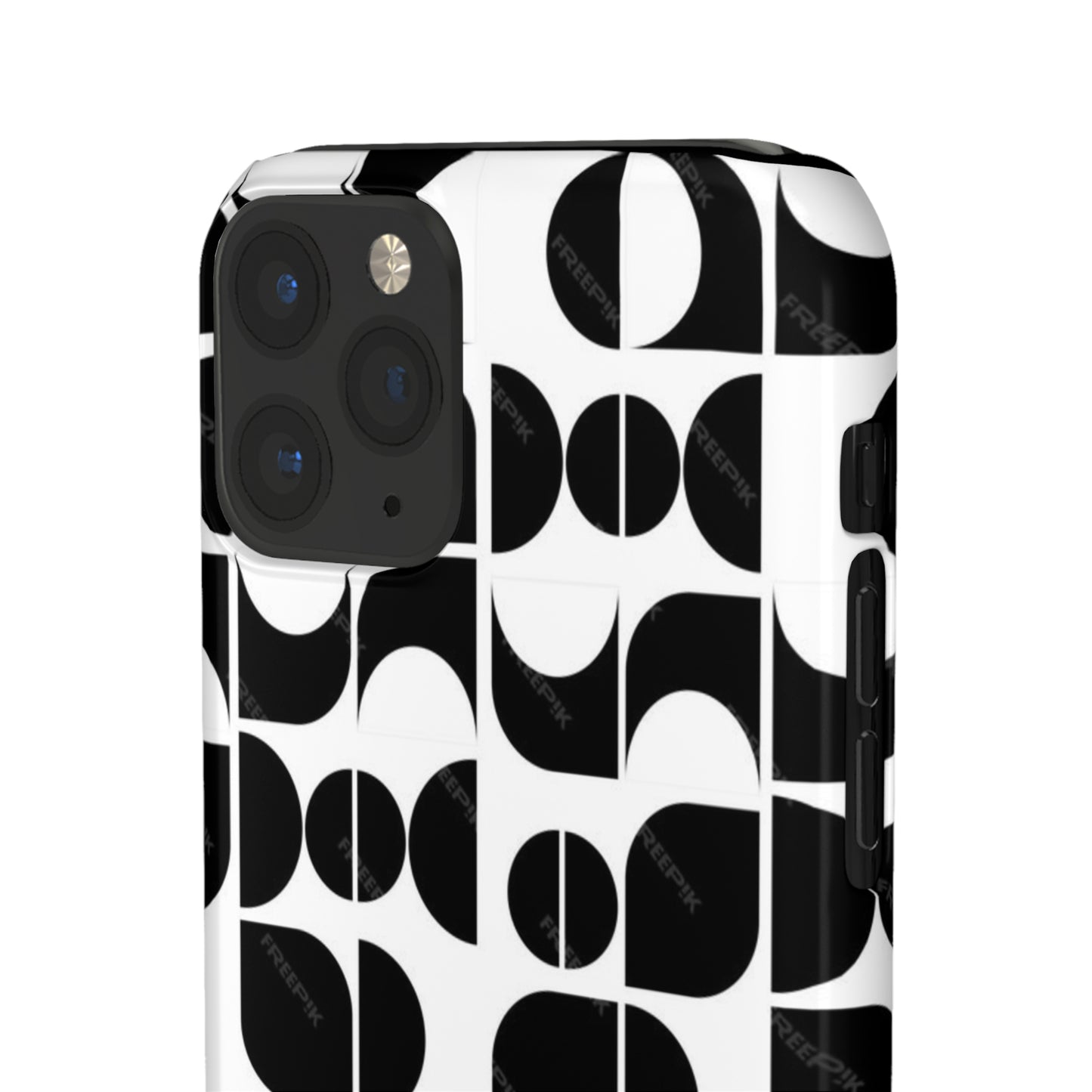 Black And White Pattern Pattern Snap Cases