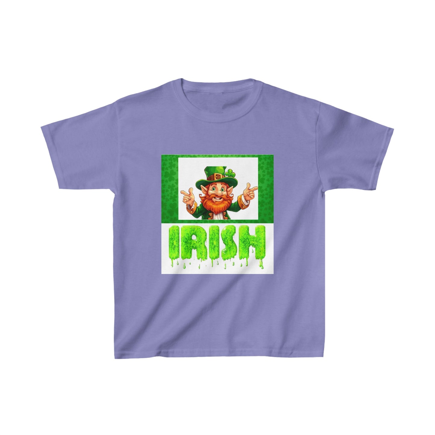 St patricks day cute clover print  childrens tshirt unisex gift top