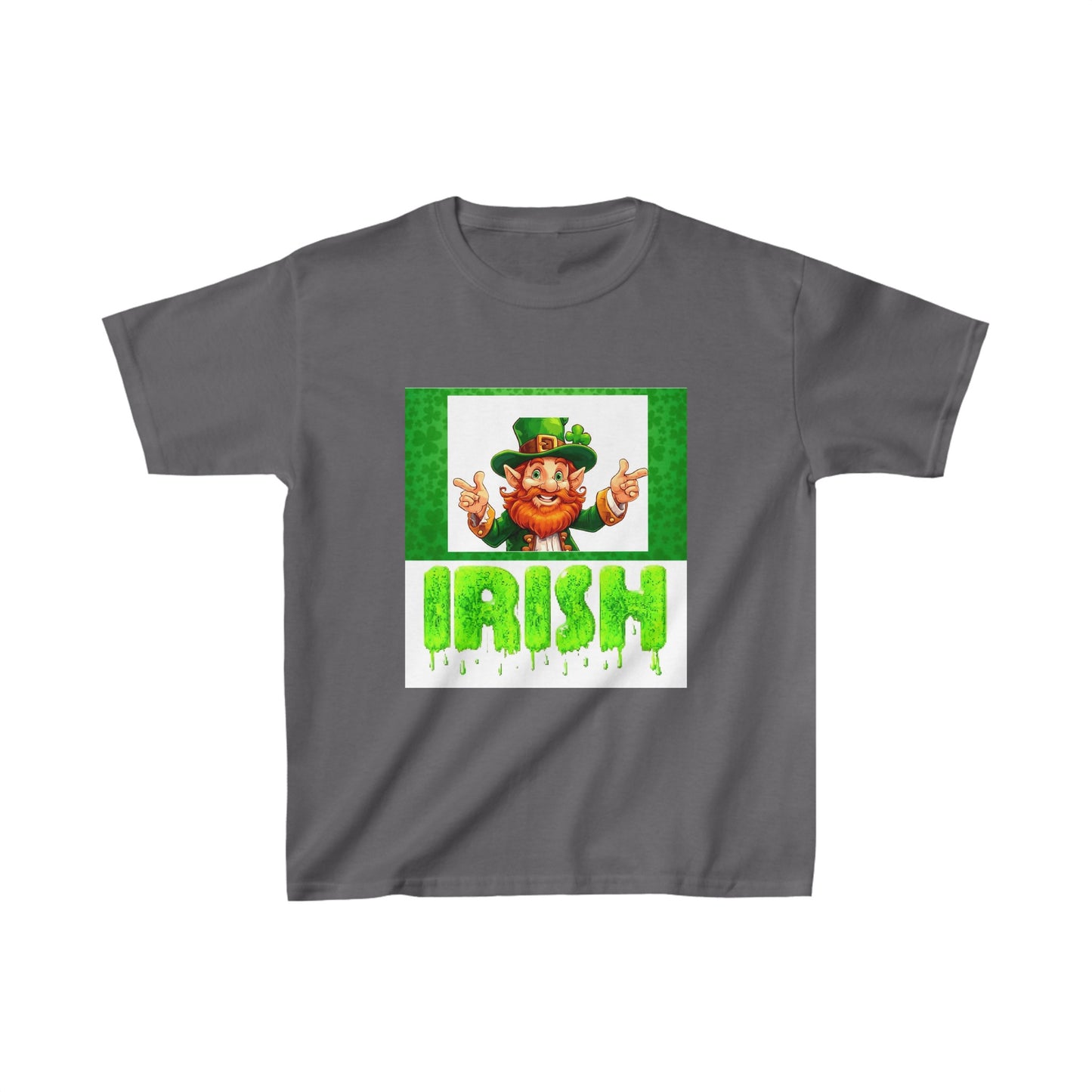 St patricks day cute clover print  childrens tshirt unisex gift top