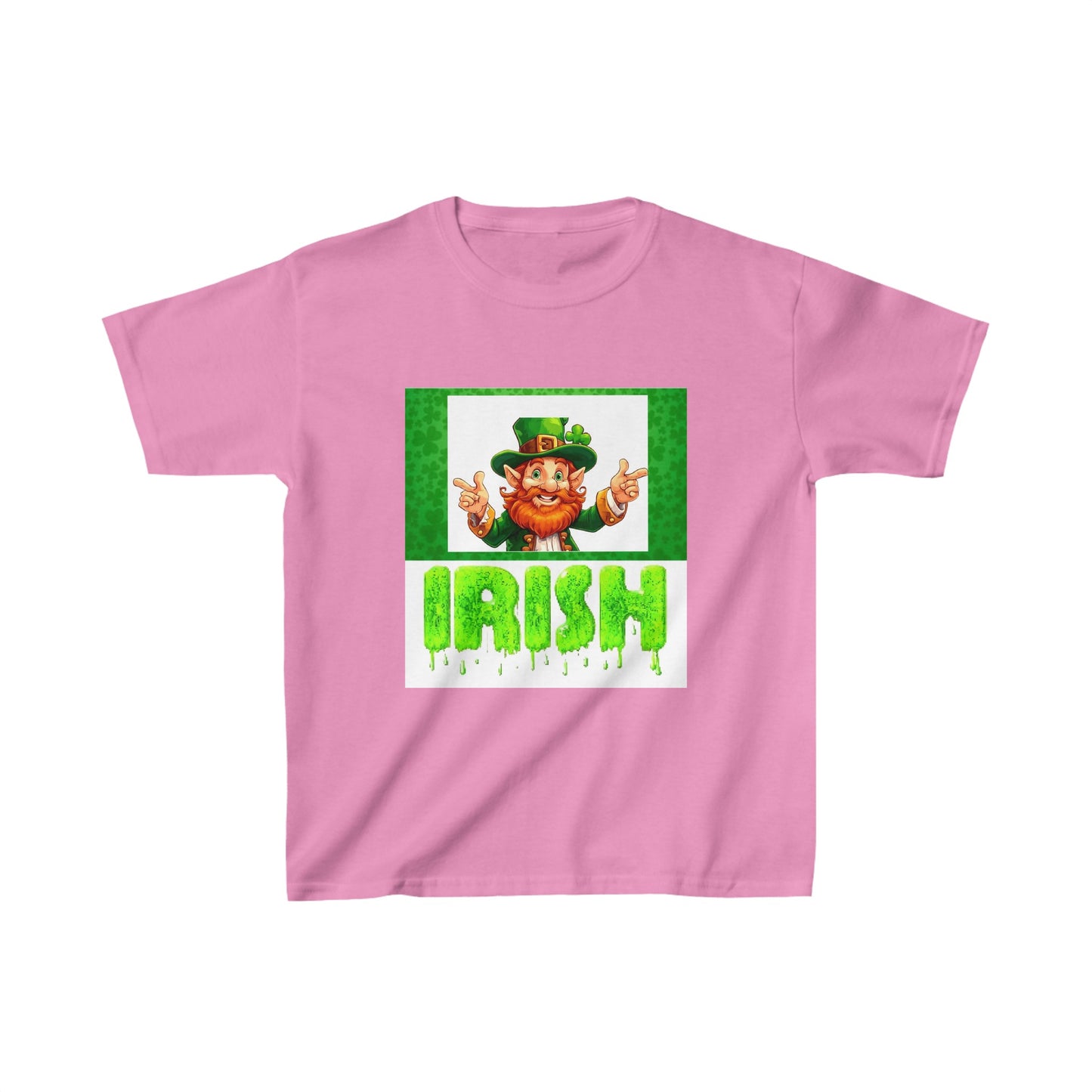St patricks day cute clover print  childrens tshirt unisex gift top