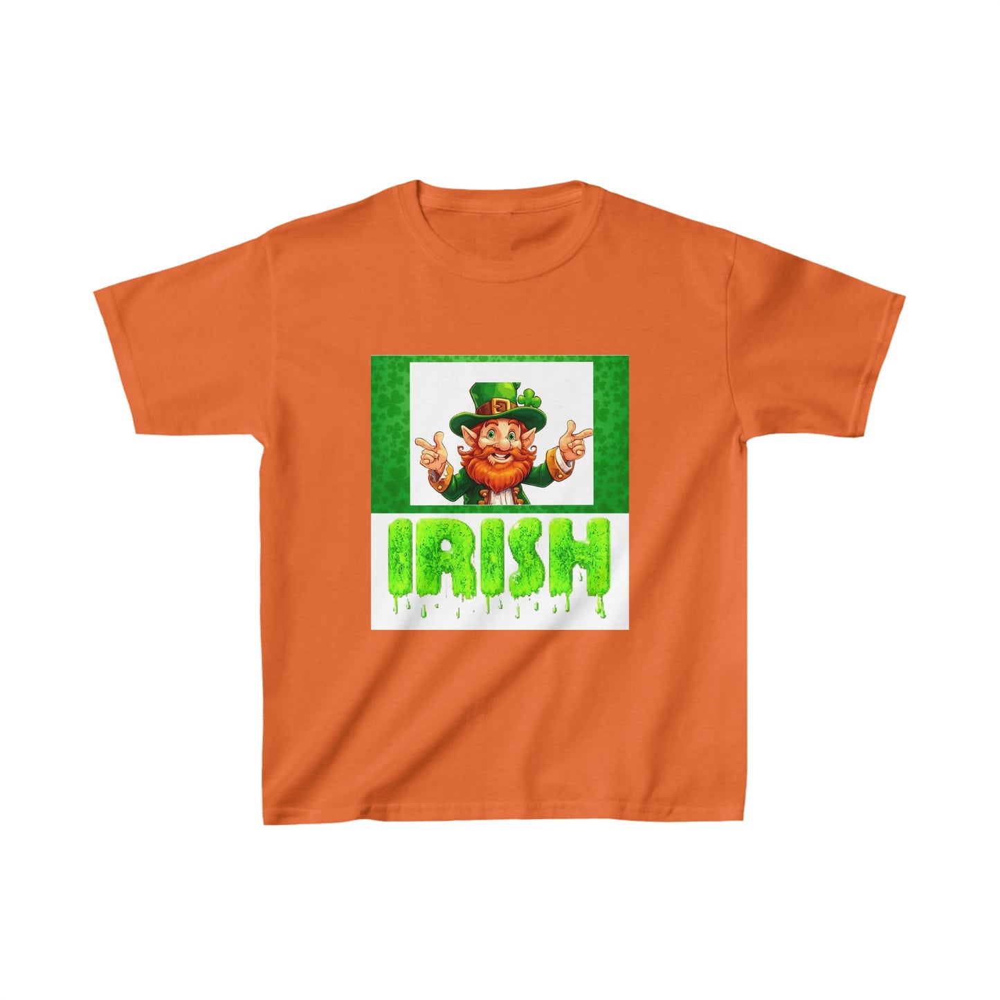 St patricks day cute clover print  childrens tshirt unisex gift top