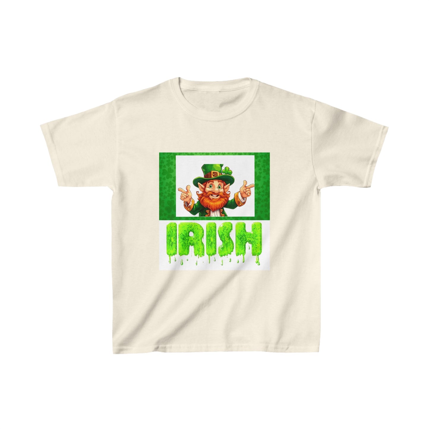 St patricks day cute clover print  childrens tshirt unisex gift top