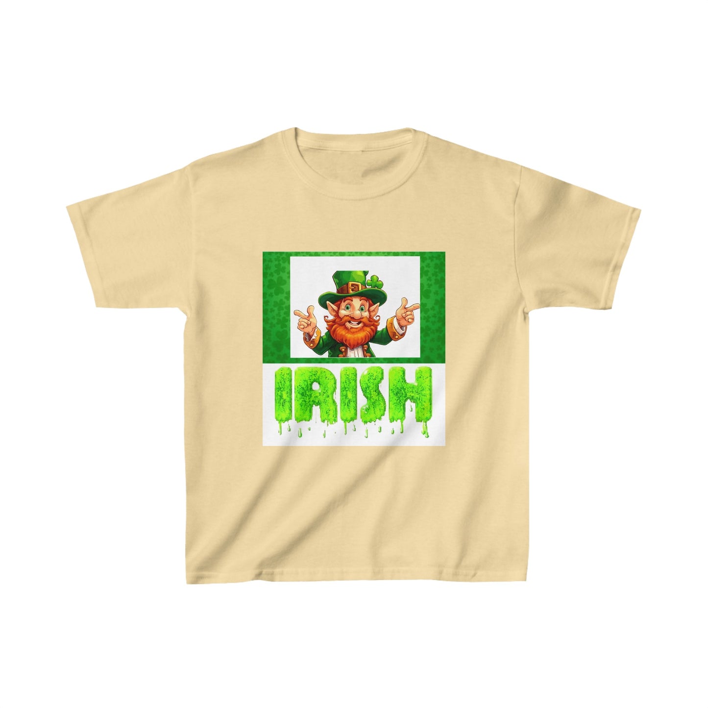 St patricks day cute clover print  childrens tshirt unisex gift top