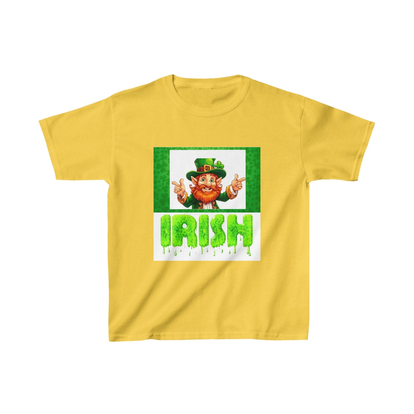 St patricks day cute clover print  childrens tshirt unisex gift top