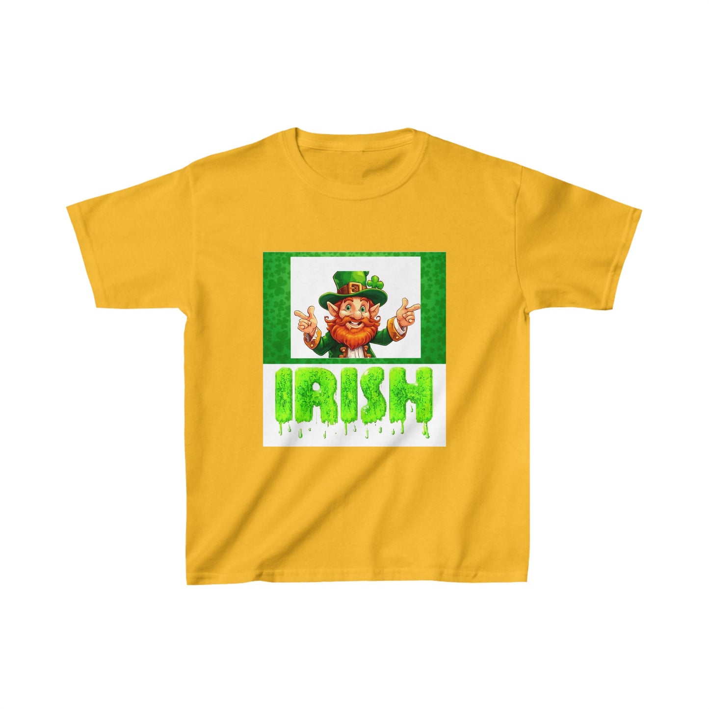 St patricks day cute clover print  childrens tshirt unisex gift top