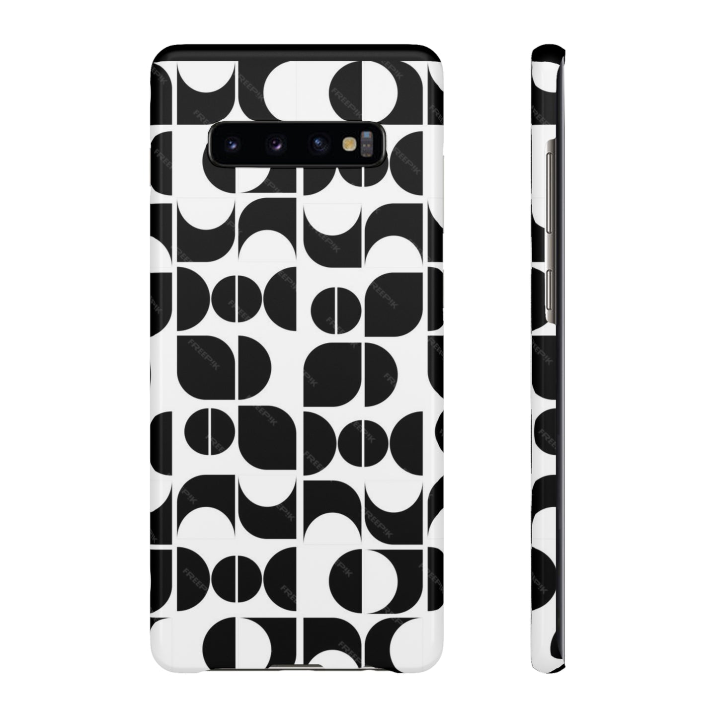 Black And White Pattern Pattern Snap Cases