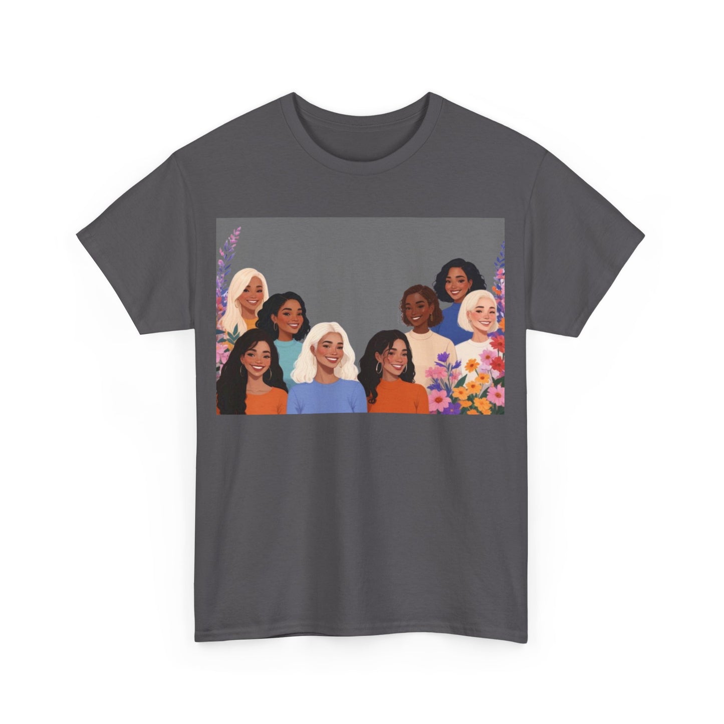 Among The Flowers Unisex Heavy Cotton Tee