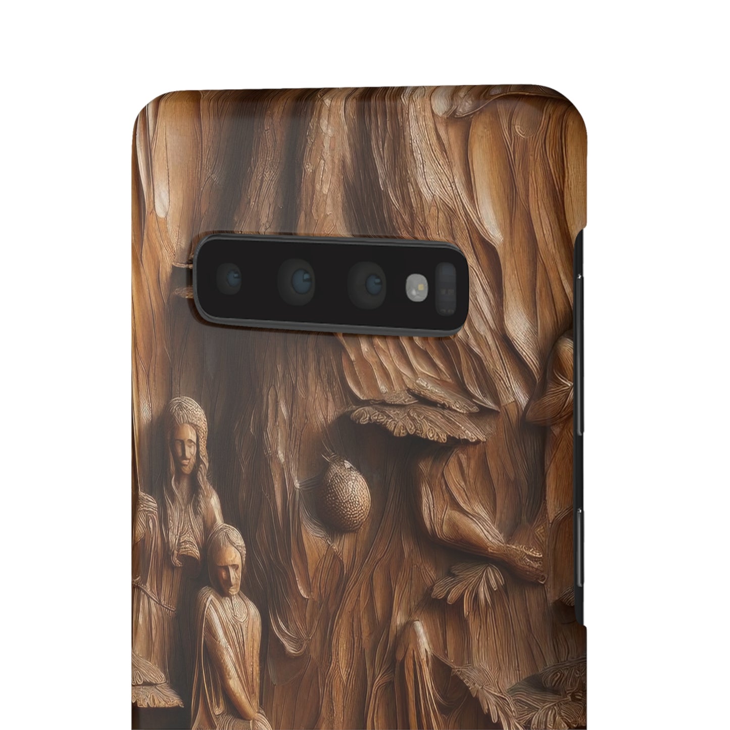 Biblical , Spiritual Carved Wood Phone cover Snap Cases .
