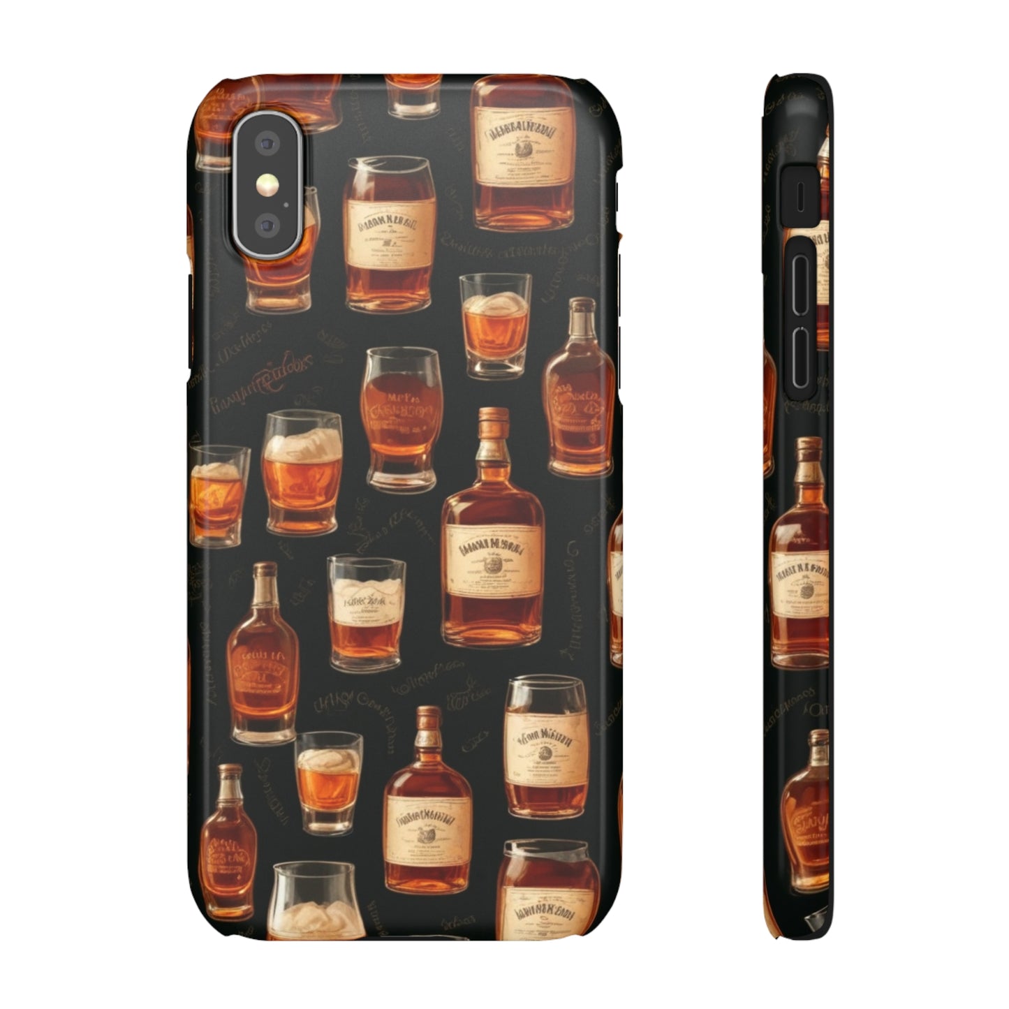 Whiskey Pattern Snap Cases