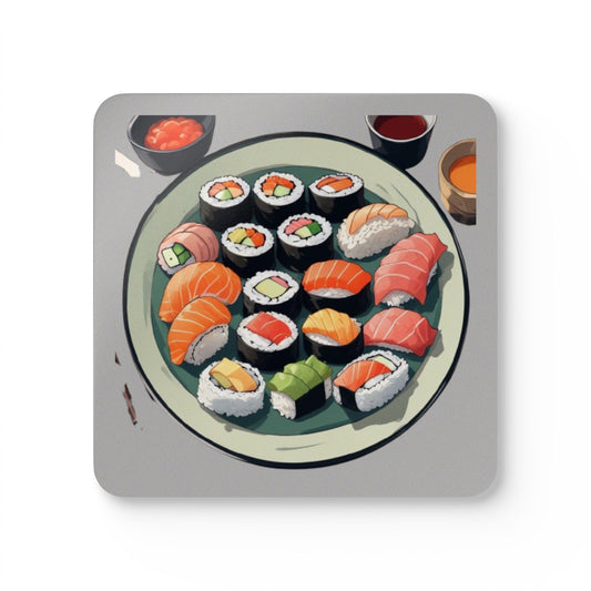Sushi Corkwood Coaster Set
