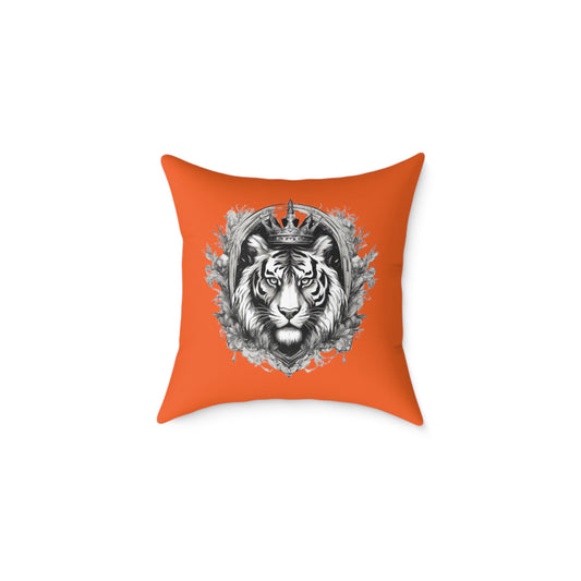 Tiger Square Poly Canvas Pillow