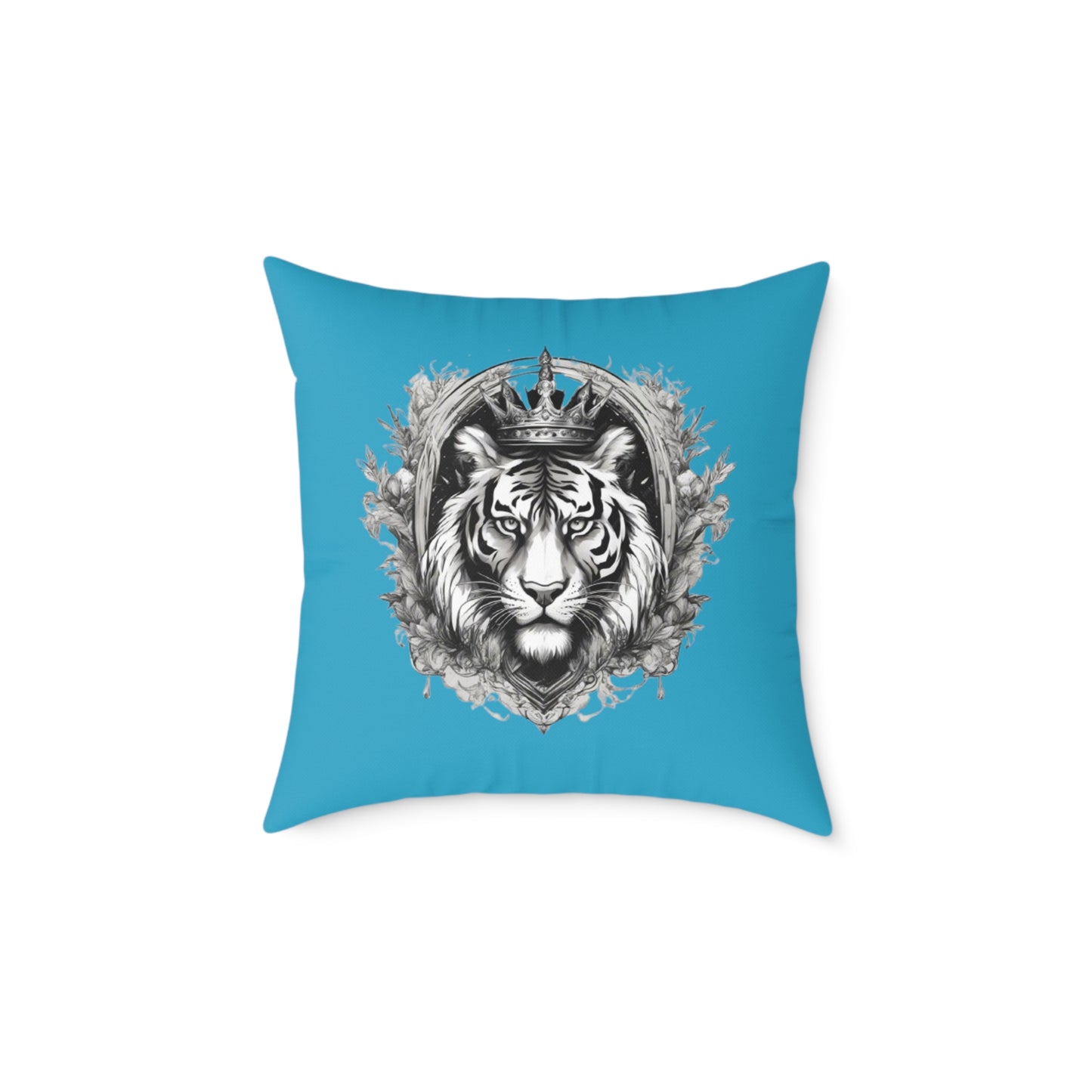 Tiger Square Poly Canvas Pillow