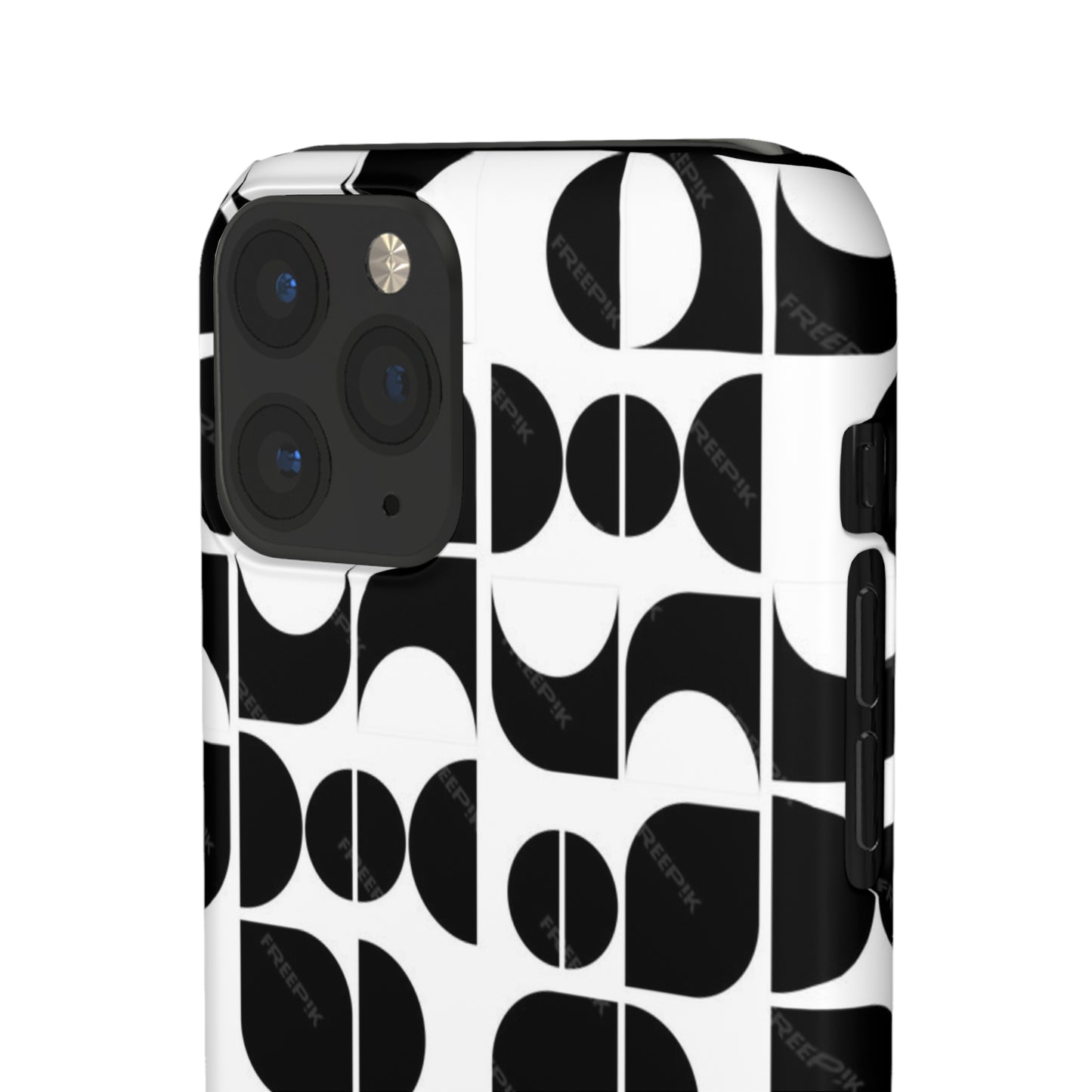Black And White Pattern Pattern Snap Cases