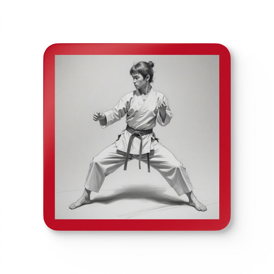 Martial Arts Corkwood Coaster Set