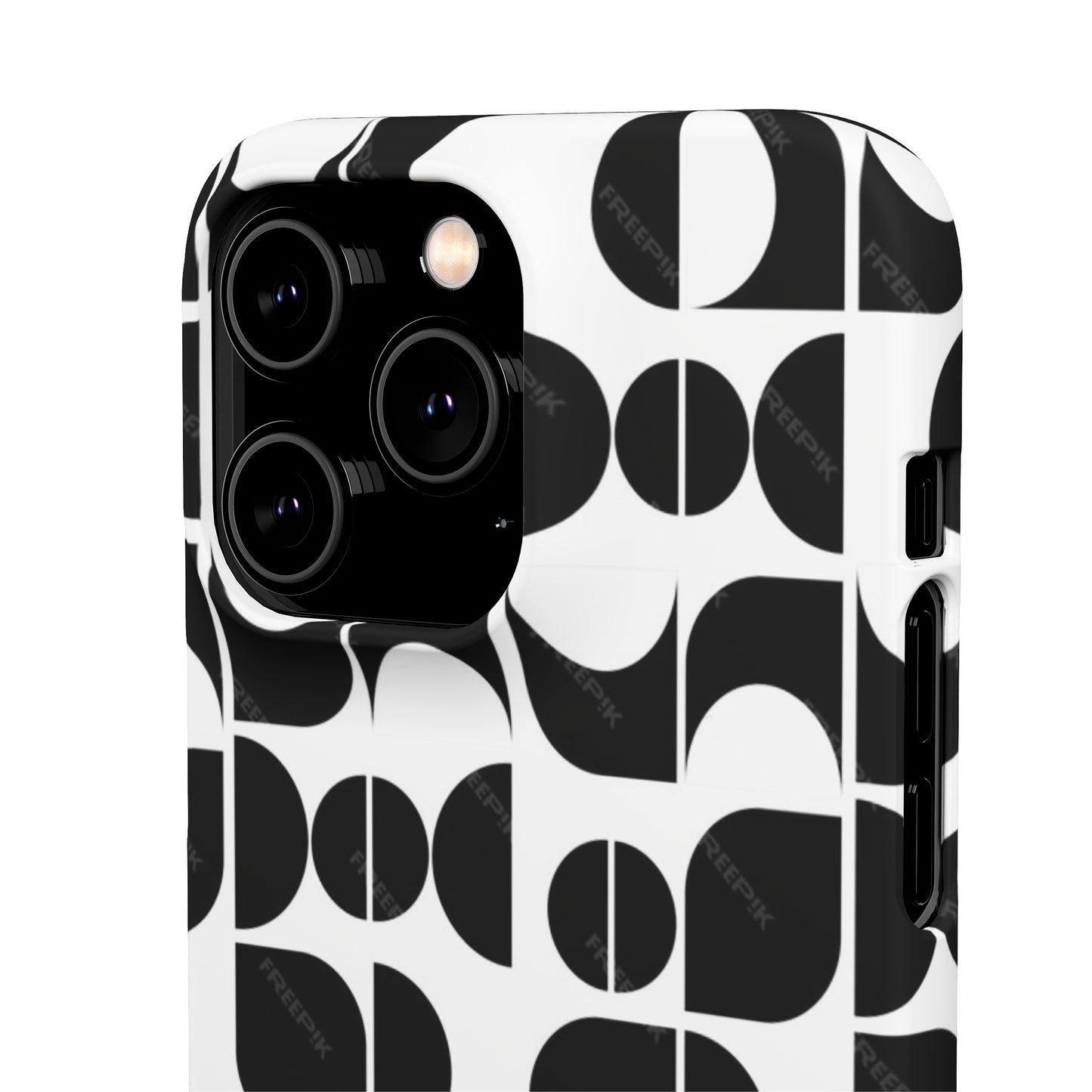 Black And White Pattern Pattern Snap Cases