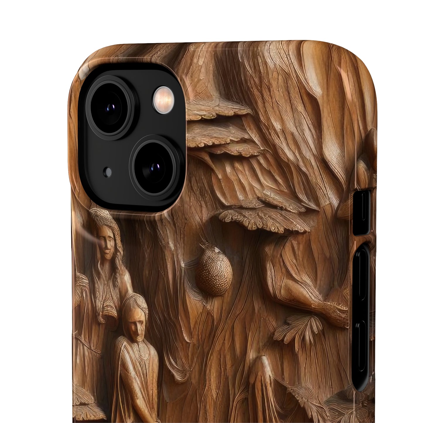 Biblical , Spiritual Carved Wood Phone cover Snap Cases .