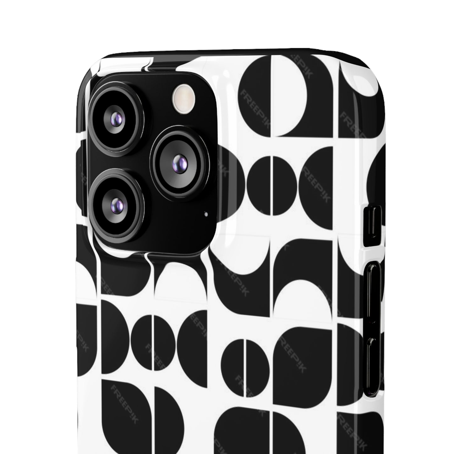 Black And White Pattern Pattern Snap Cases
