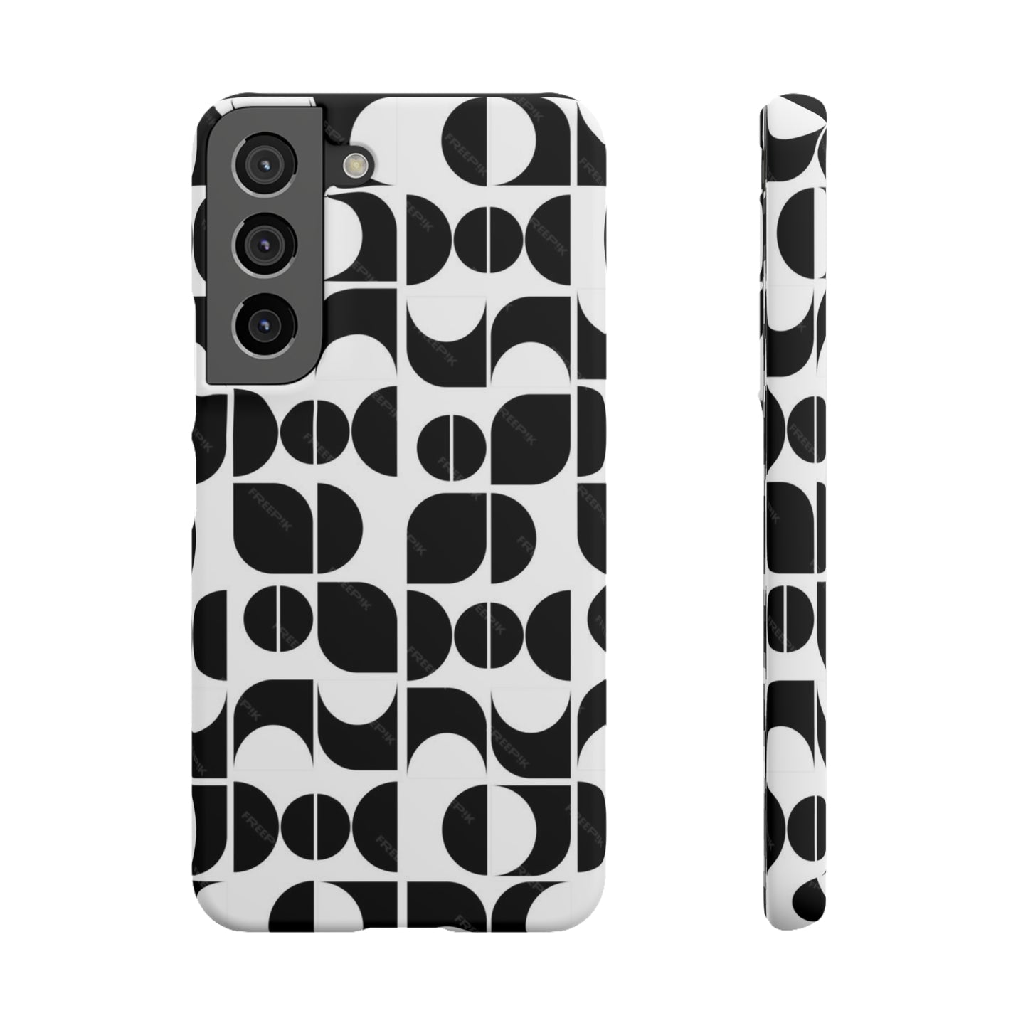 Black And White Pattern Pattern Snap Cases