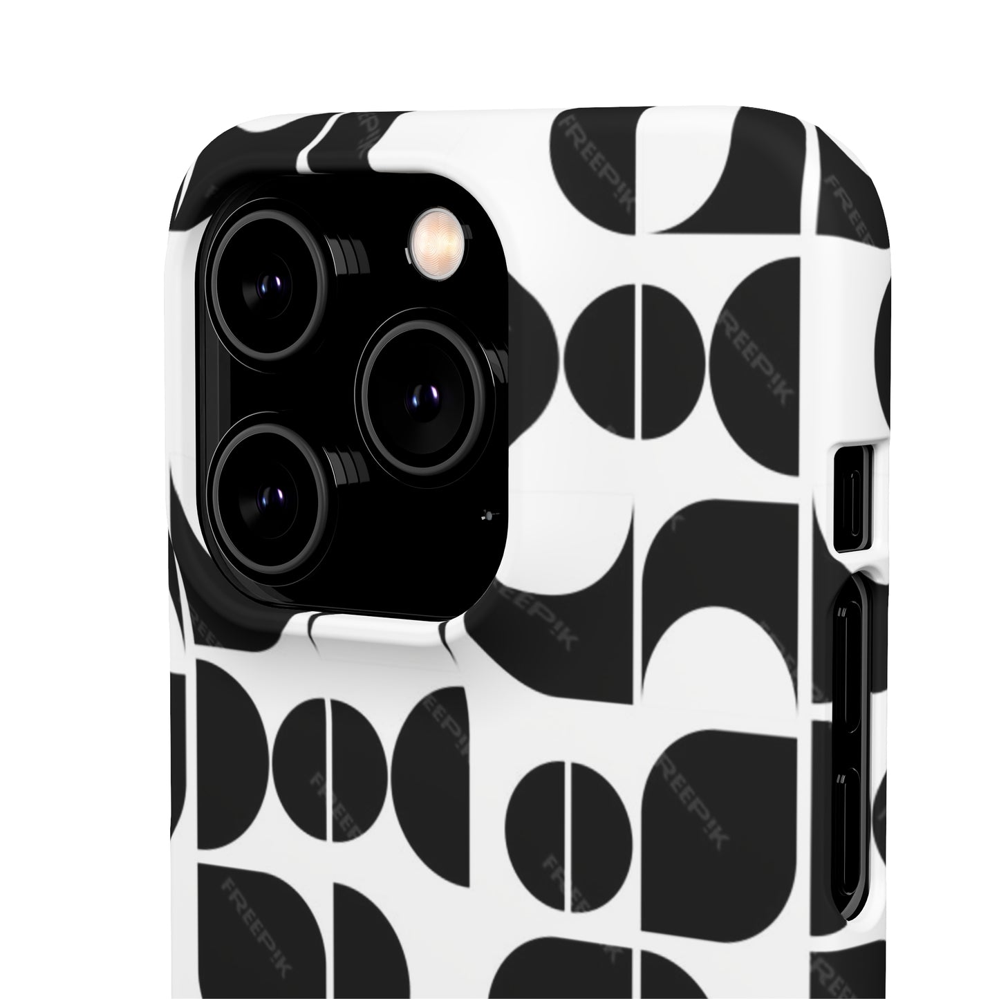 Black And White Pattern Pattern Snap Cases