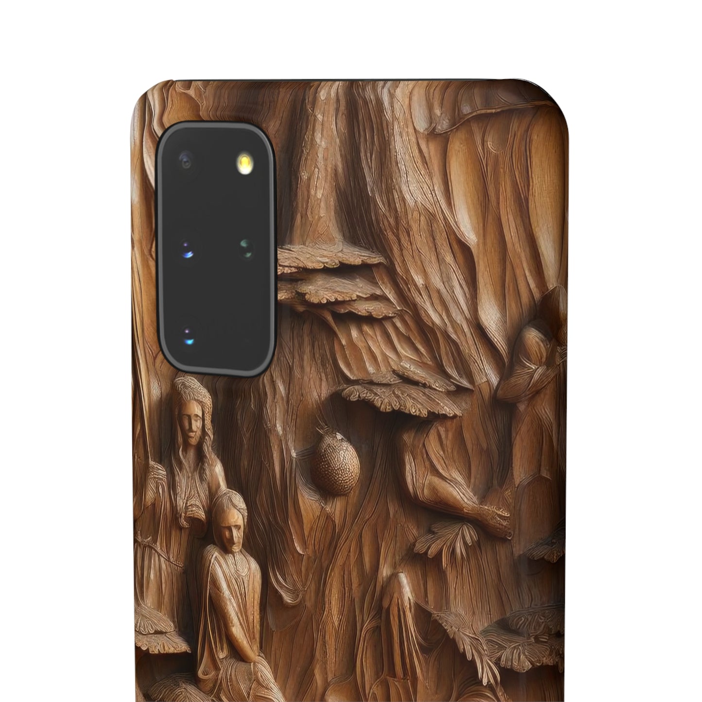 Biblical , Spiritual Carved Wood Phone cover Snap Cases .