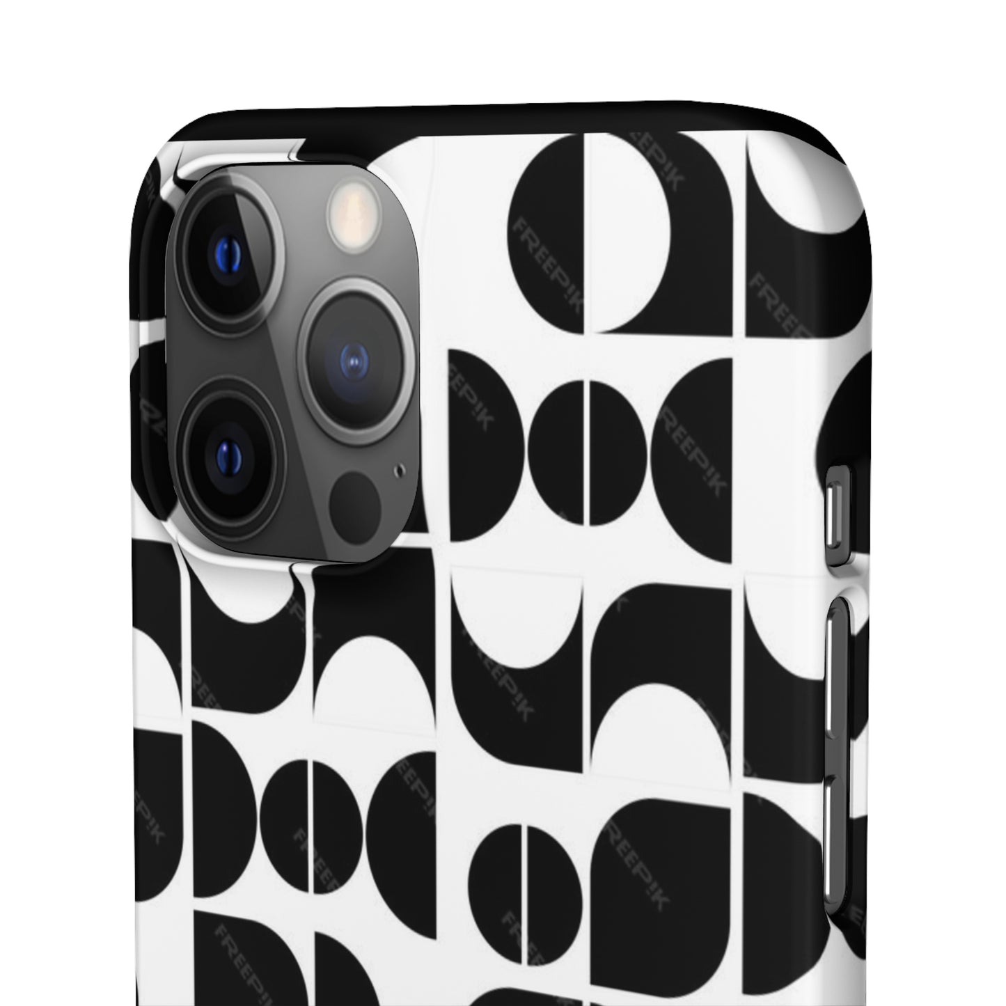 Black And White Pattern Pattern Snap Cases