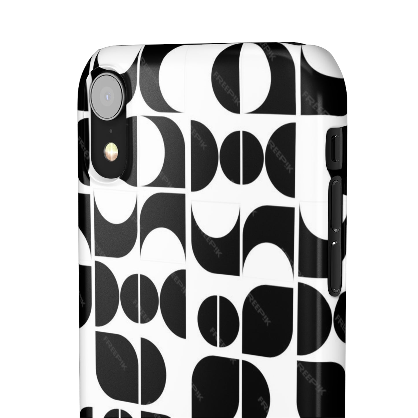 Black And White Pattern Pattern Snap Cases