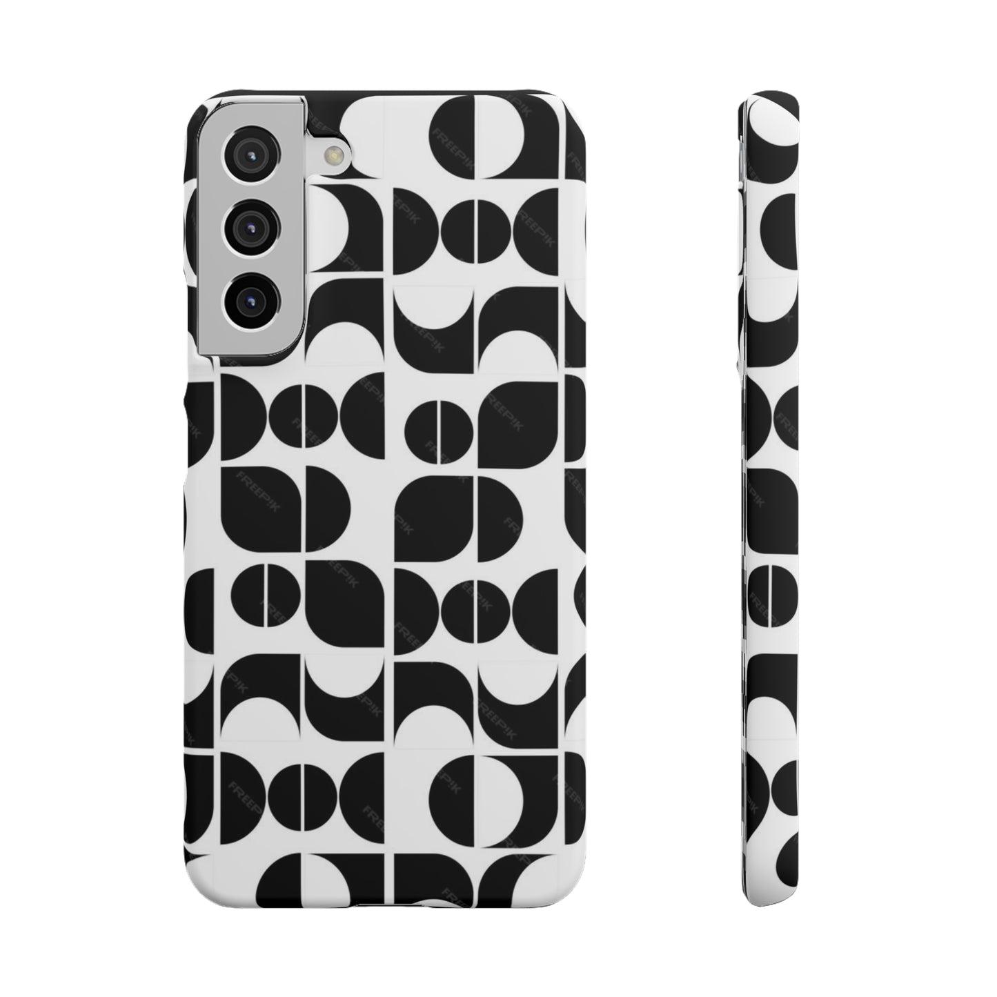 Black And White Pattern Pattern Snap Cases