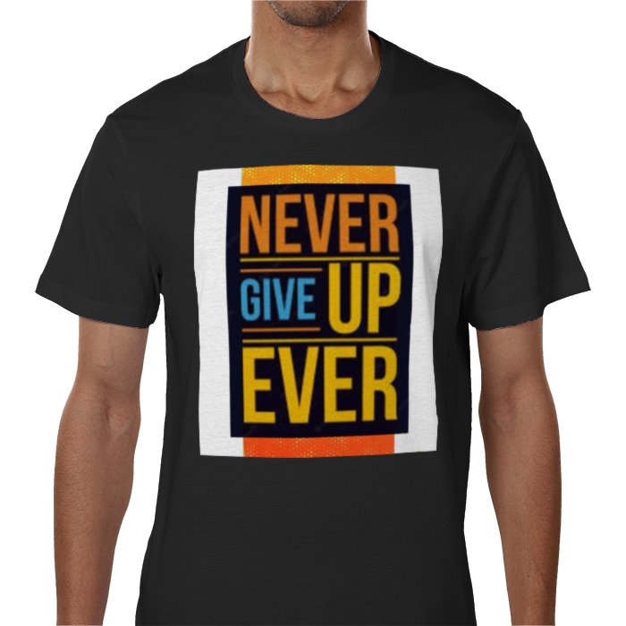 Stylish Men Hoodies Printed Shirt Never Give up