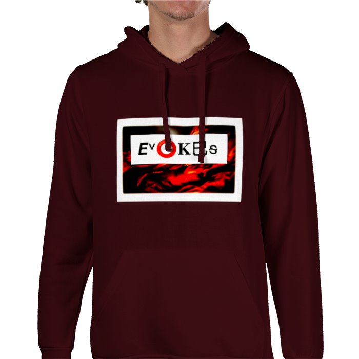 Evokes Multi Color Printed Hoodies For Men