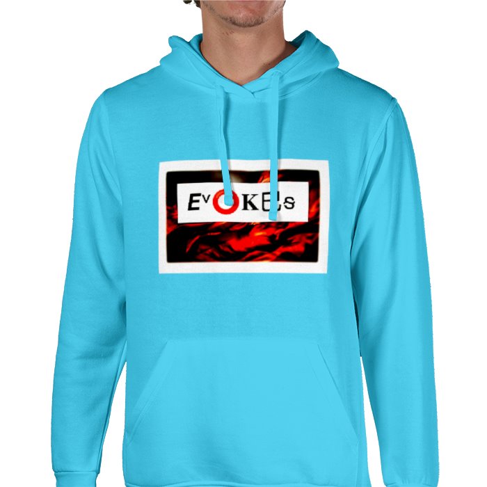 Evokes Multi Color Printed Hoodies For Men