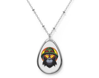 Bob marley reggae music rasta Gift, Wedding Necklace, Bridesmaid Gift, Necklace with Photo, Mothers Day Gift Waterproof Jewelry, Gift Inactive
