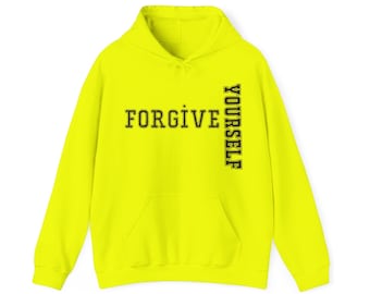 Forgive Yourself Women's Oversized Hoodies shirt Women's Solid Basic Sweatshirt with Pocket - Hoodies Gifts 911 heal yourself birthday Inactive