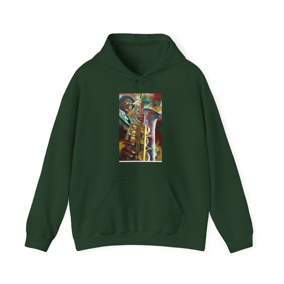 Black jazz Art Music Sweatshirt hooded shirt Fathers day gift own it shirt pullover gift 911 help yourself shirt grandma grandad Inactive