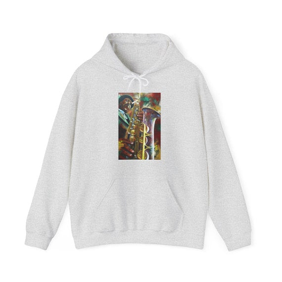 Black jazz Art Music Sweatshirt hooded shirt Fathers day gift own it shirt pullover gift 911 help yourself shirt grandma grandad Inactive